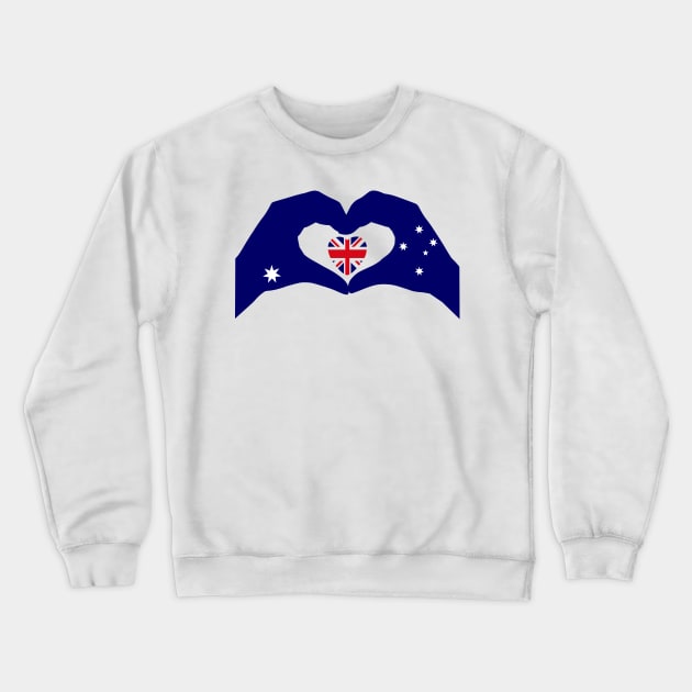 We Heart Australia Patriot Flag Series Crewneck Sweatshirt by Village Values